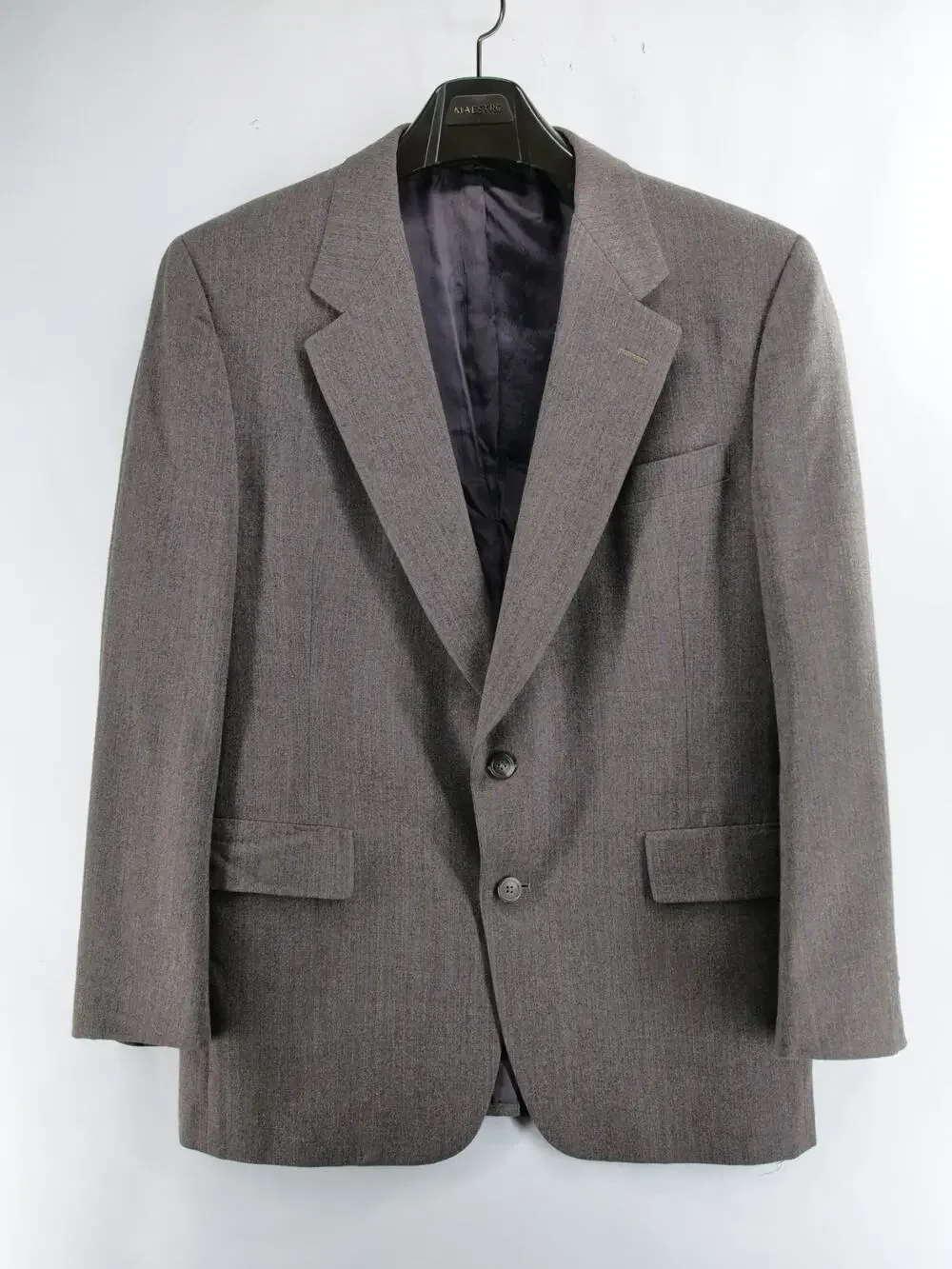 Hart Schaffner Marx Silver Trumpeter Wallachs Blazer Sport Coat Jacket 43R Brown